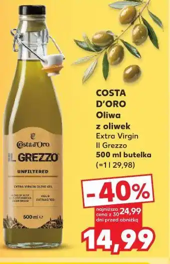 Kaufland Costa D'Oro Oliwa z oliwek Extra Virgin Il Grezzo oferta