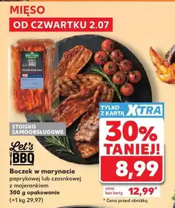 Kaufland Let's BBQ Boczek w marynacie paprykowej lub czosnkowej z majerankiem oferta