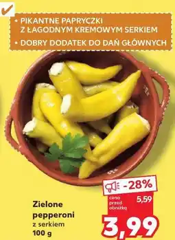 Kaufland Zielone pepperoni z serkiem oferta