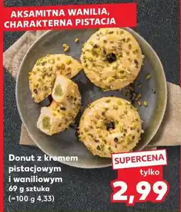 Kaufland Donut z kremem pistacjowym i waniliowym oferta