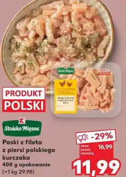 Kaufland Stoisko Mięsne Paski z fileta z piersi polskiego kurczaka oferta