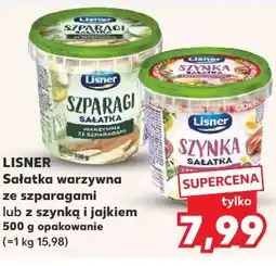 Kaufland Lisner Sałatka warzywna ze szparagami lub z szynką i jajkiem oferta