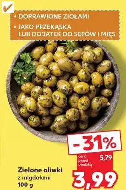 Kaufland Zielone oliwki z migdałami oferta