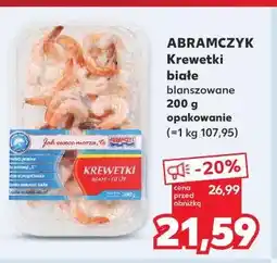 Kaufland Abramczyk Krewetki białe blanszowane oferta