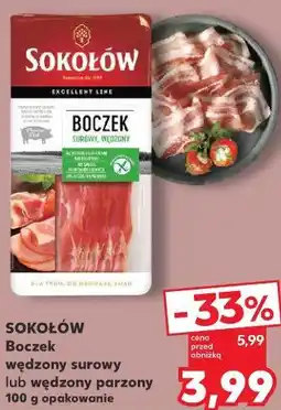 Kaufland SOKOŁÓW Boczek wędzony surowy lub wędzony parzony oferta