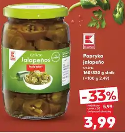 Kaufland K-Classic Papryka jalapeño ostra oferta