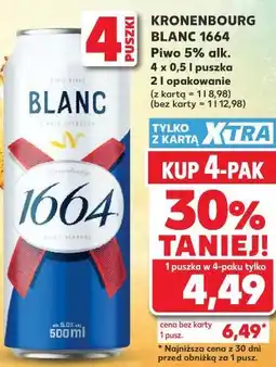 Kaufland Kronenbourg Blanc 1664 Piwo 5% alk oferta