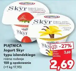 Kaufland Piątnica Jogurt Skyr typu islandzkiego różne rodzaje oferta