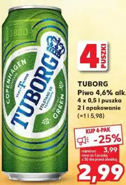 Kaufland Tuborg Piwo 4,6% alk oferta