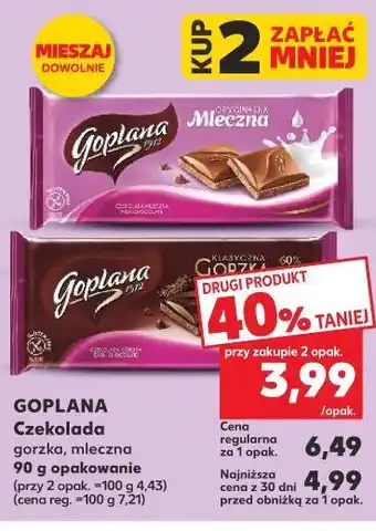 Kaufland Goplana Czekolada oferta