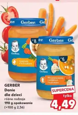 Kaufland Gerber Danie dla dzieci oferta