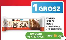 Kaufland KINDER CRISPY Baton czekoladowy oferta