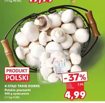 Kaufland K-STĄD TAKIE DOBRE Polskie pieczarki oferta