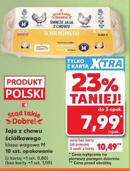 Kaufland Stąd takie Dobre! Jaja z chowu ściółkowego klasa wagowa M 10 szt oferta