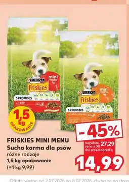 Kaufland Friskies Mini Menu Sucha karma dla psów oferta