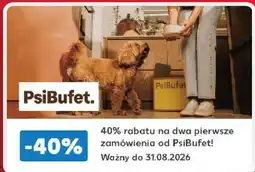 Kaufland 40% rabatu na dwa pierwsze zamówienia od PsiBufet! oferta
