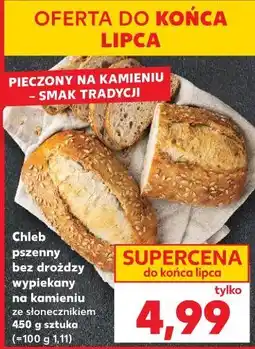 Kaufland Chleb pszenny bez drożdży wypiekany na kamieniu ze słonecznikiem oferta