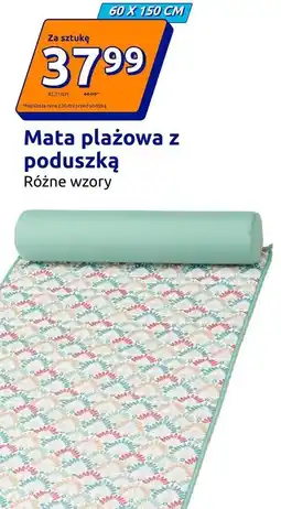 Action Mata plażowa z poduszką oferta