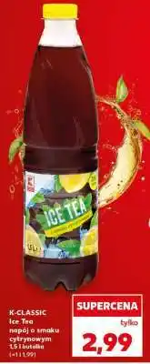 Kaufland K-CLASSIC Ice Tea napój o smaku cytrynowym 1,5 l butelka oferta