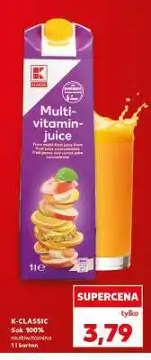 Kaufland K-CLASSIC Sok 100% multiwitamina 1 l karton oferta