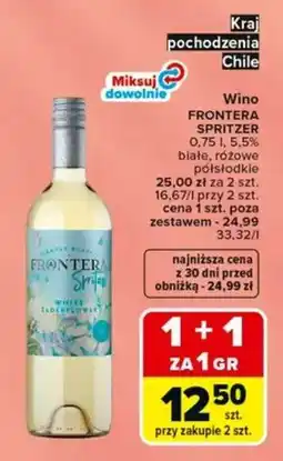 Carrefour Wino FRONTERA SPRITZER oferta