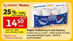 Auchan Papier toaletowy 4-warstwowy oferta