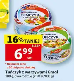 Auchan Tuńczyk z warzywami Graal oferta