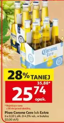 Auchan Piwa Corona Cero lub Extra oferta
