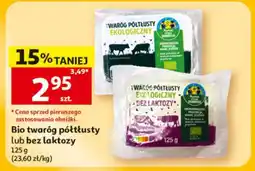 Auchan Bio twaróg półtłusty lub bez laktozy oferta