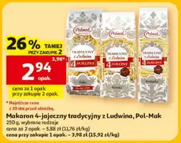 Auchan Makaron 4-jajeczny tradycyjny z Ludwina, Pol-Mak oferta