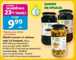 Auchan Oliwki czarne lub zielone całe lub krojone oferta