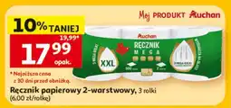 Auchan Ręcznik papierowy 2-warstwowy oferta