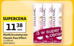 Auchan Płatki kosmetyczne Cleanic Pure Effect oferta