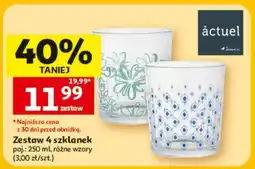 Auchan Zestaw 4 szklanek oferta