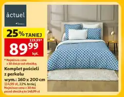 Auchan Komplet pościeli z perkalu oferta