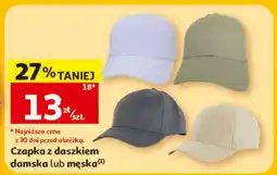Auchan Czapka z daszkiem damska lub męska oferta