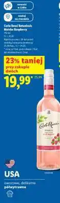 Lidl Carlo Rossi Botanicals Matcha Raspberry oferta