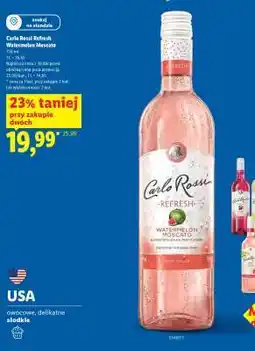 Lidl Carlo Rossi Refresh Watermelon Moscato oferta