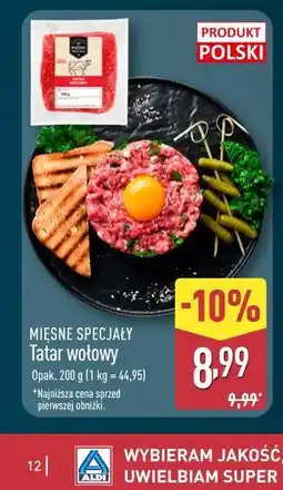 ALDI MIĘSNE SPECJAŁY Tatar wołowy oferta