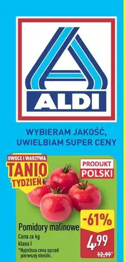 ALDI Pomidory malinowe oferta