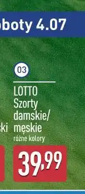 ALDI LOTTO Szorty damskie/męskie oferta