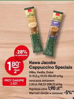Żabka Kawa Jacobs Cappuccino Specials Milka oferta