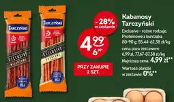 Żabka Kabanosy Tarczyński Exclusive drobiowe oferta