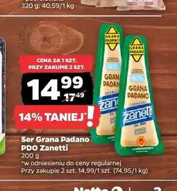 Netto Ser Grana Padano PDO Zanetti oferta