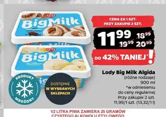 Netto Lody Big Milk Algida oferta