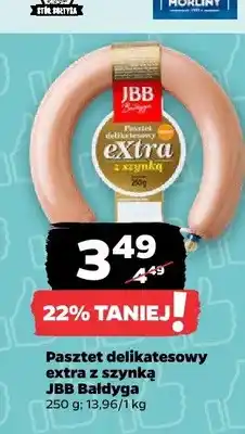 Netto Pasztet delikatesowy extra z szynką JBB Bałdyga oferta