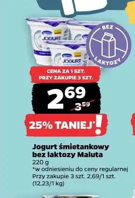 Netto Jogurt śmietankowy bez laktozy Maluta oferta