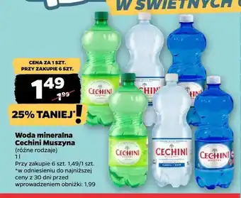 Netto Woda mineralna Cechini Muszyna oferta