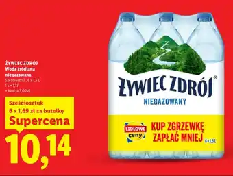 Lidl Woda źródlana niegazowana Żywiec Zdrój 6-pak oferta
