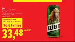 Lidl Piwo Żubr Dwunastosztuk 12-pak oferta